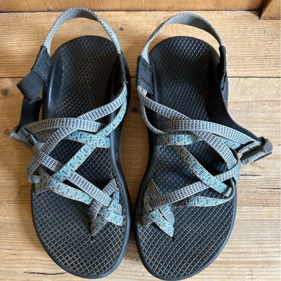 Chaco Women's Sport Hiking Beach Outdoor Strappy ZX2 Sandals Aztec Blue … - Picture 3 of 7